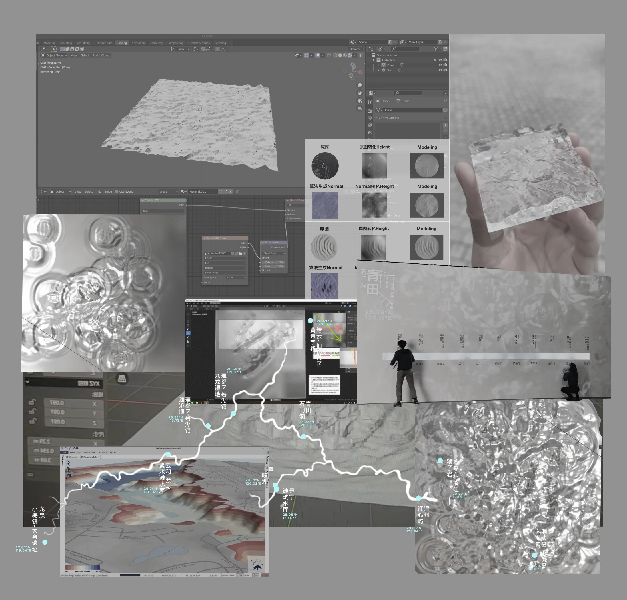 Hydrological modelling and water-cube studies