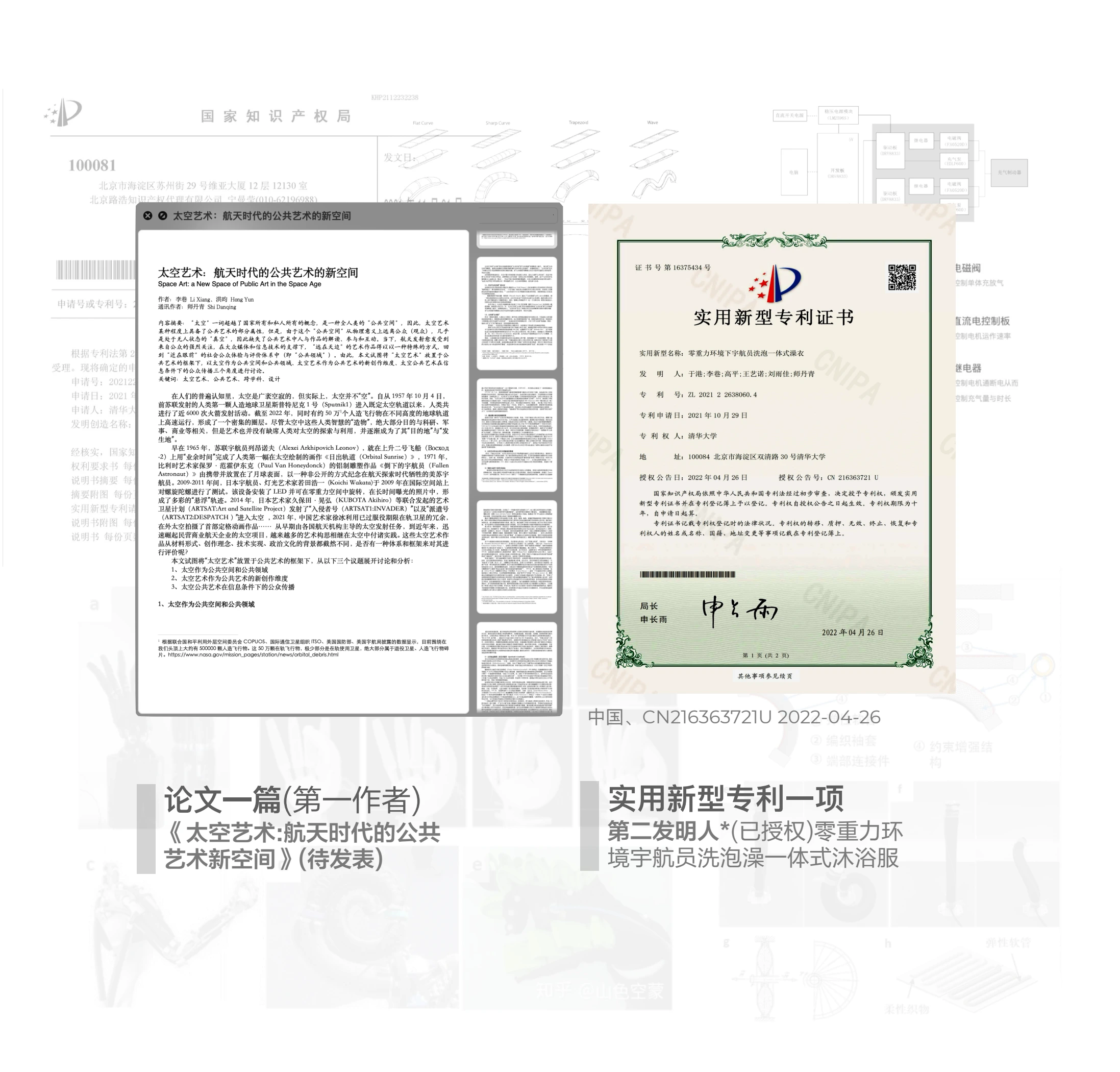 Space art — research paper and utility-model patent
