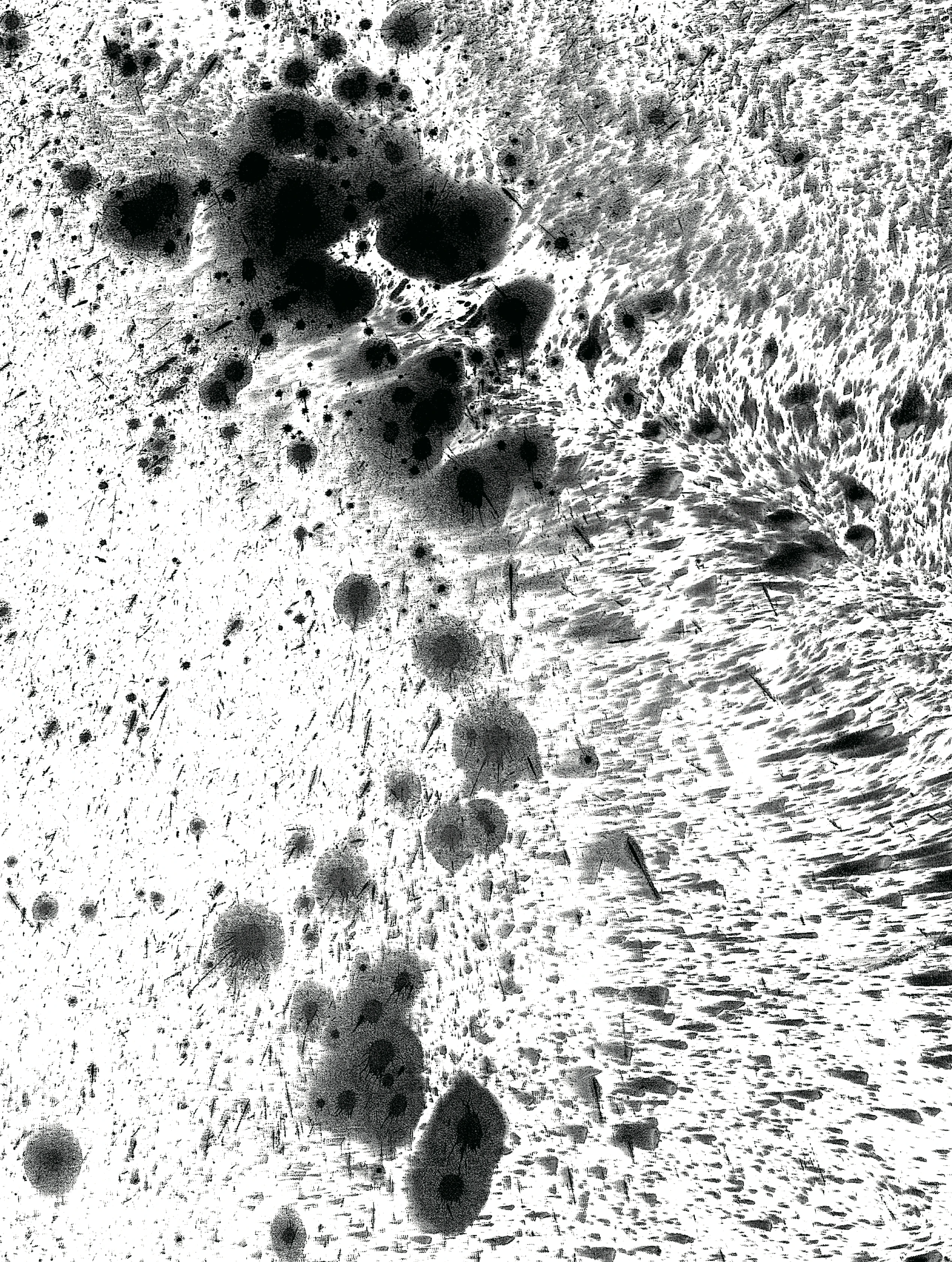 Ink texture detail